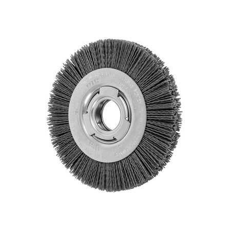 Pferd 6" M-BRAD WF Wheel Brush - 2" A.H., .040 SiC - 80 Grit 83699
